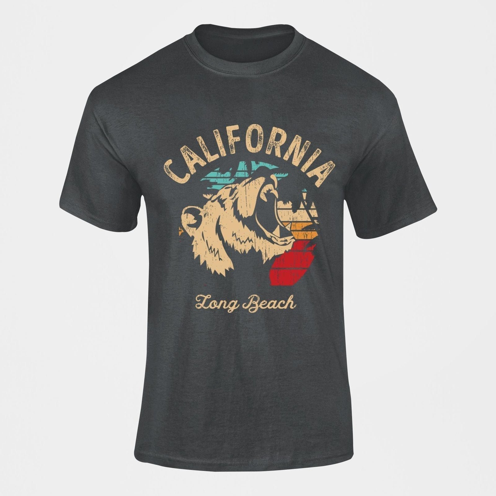 California_Beach_Bear_Illustration_Unisex_T-shirt_Black_A7SUOIJG8Y luxeeco